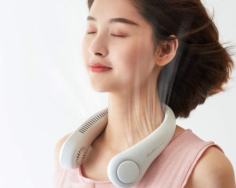 Portable Rechargeable Neck Fan USB