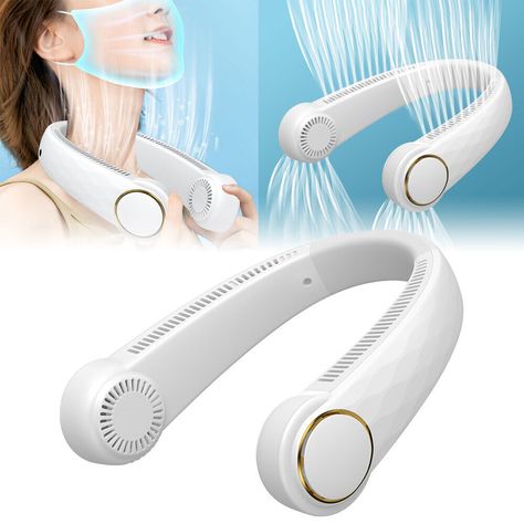 Portable Rechargeable Neck Fan USB