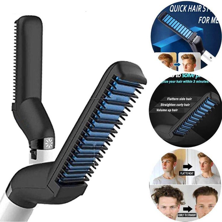 Beard Straightener for Men Multifunctional Electric Ionic Beard Straightening Hair Style Hot Comb