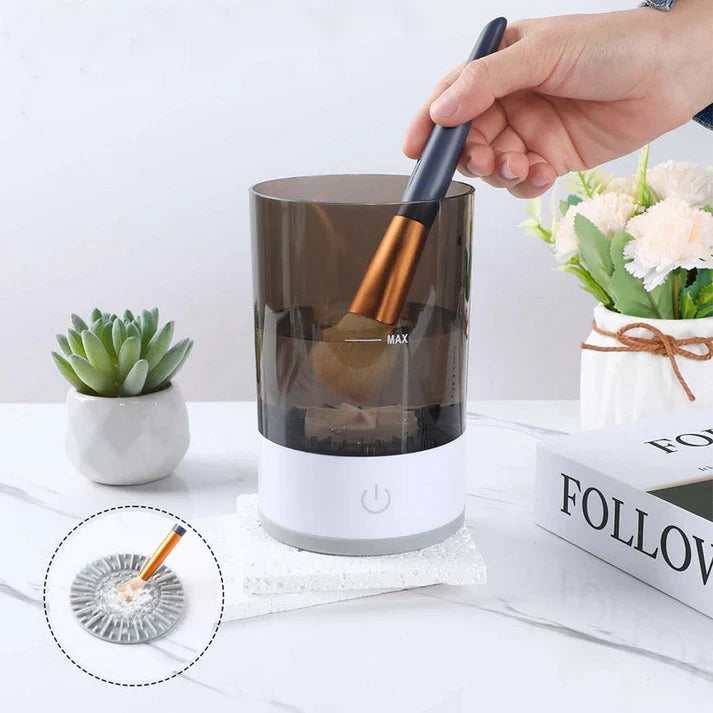 Automatic Electric Makeup Brush Cleaner Rechargeable Lazy Cleaning Brush Washer Quick Dry Tool USB makeup brush rotary cleaning