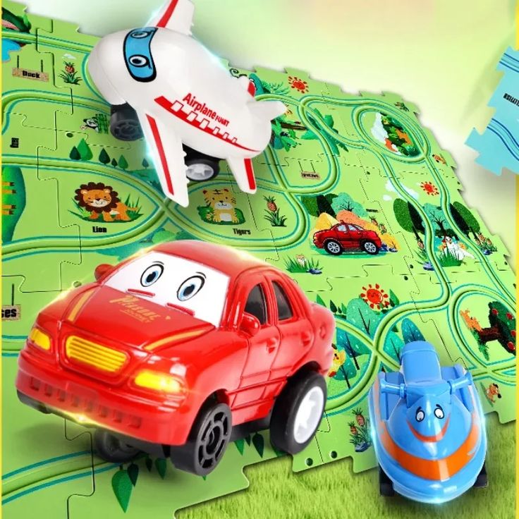 Puzzle Racer Track Set for Kids