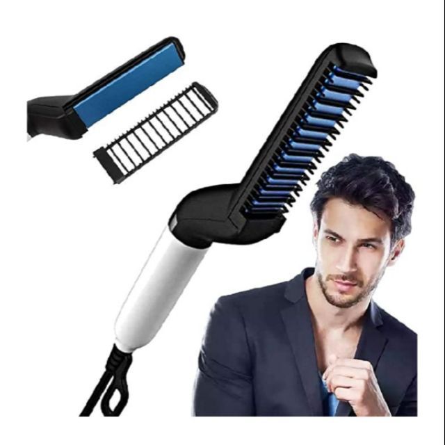 Beard Straightener for Men Multifunctional Electric Ionic Beard Straightening Hair Style Hot Comb