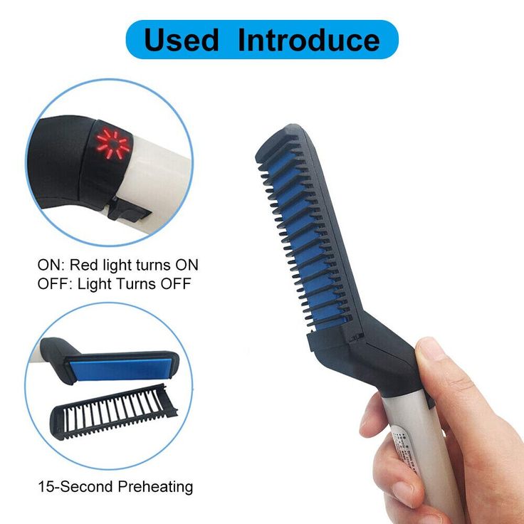 Beard Straightener for Men Multifunctional Electric Ionic Beard Straightening Hair Style Hot Comb