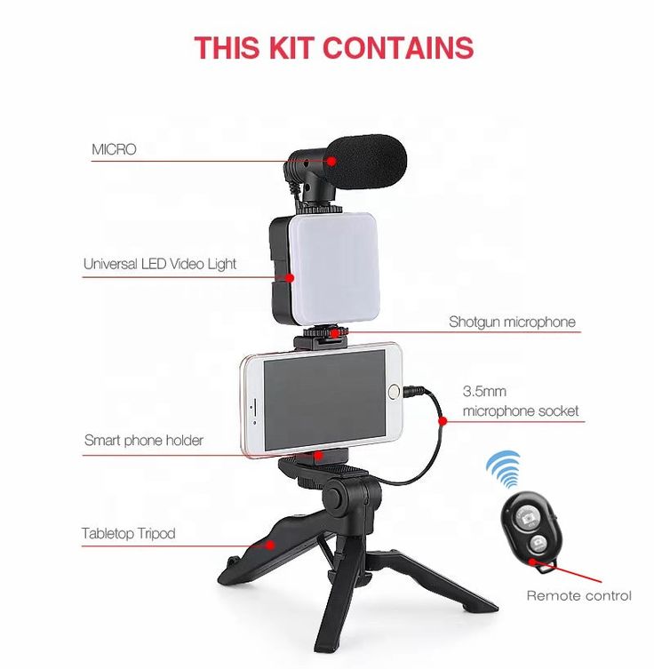 Mobile Vlogging Kit, Video Making kit, with tripod stand
