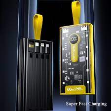 66W Super Fast Charge Power Bank 20000mAh Portable External Battery Fast Charge